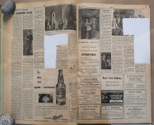 Glavlito cenzorių iškarpytas išeivijos lietuvių laikraštis DIRVA,_Cleveland, JAV, 1959 metai